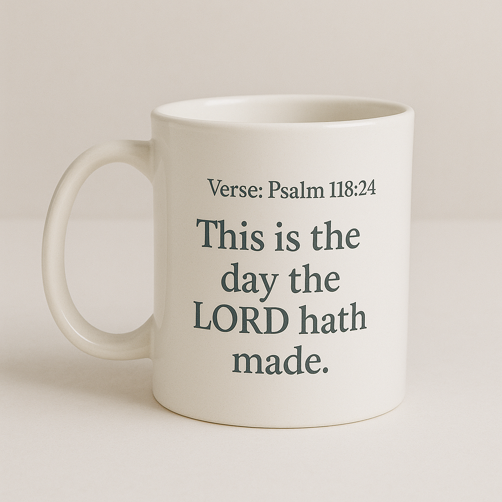 Psalm Mug – This Is the Day